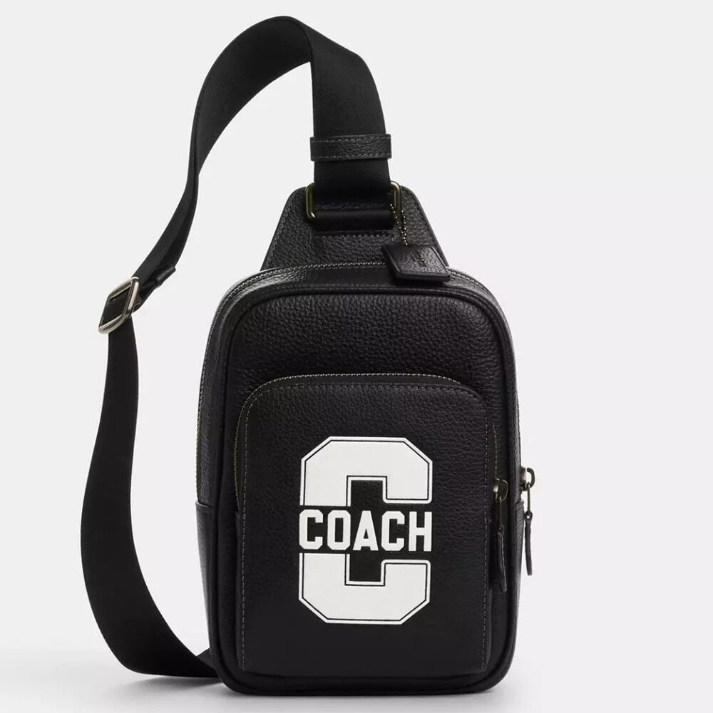Coach Racer Sling Pack With Varsity Motif CAJ39